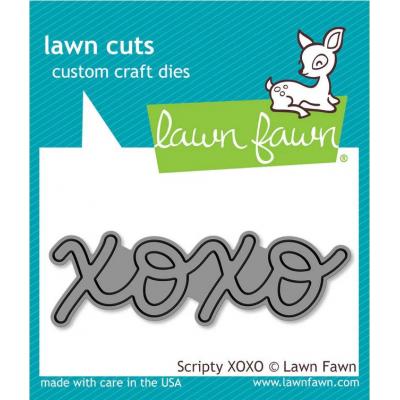 Lawn Fawn Lawn Cuts Dies - Scripty XOXO